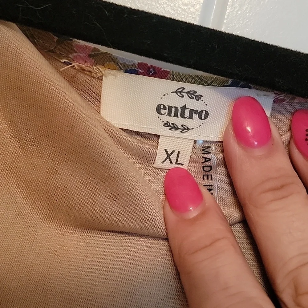 Entro flowy floral dress- XL.  NEVER WORN - Picture 4 of 4